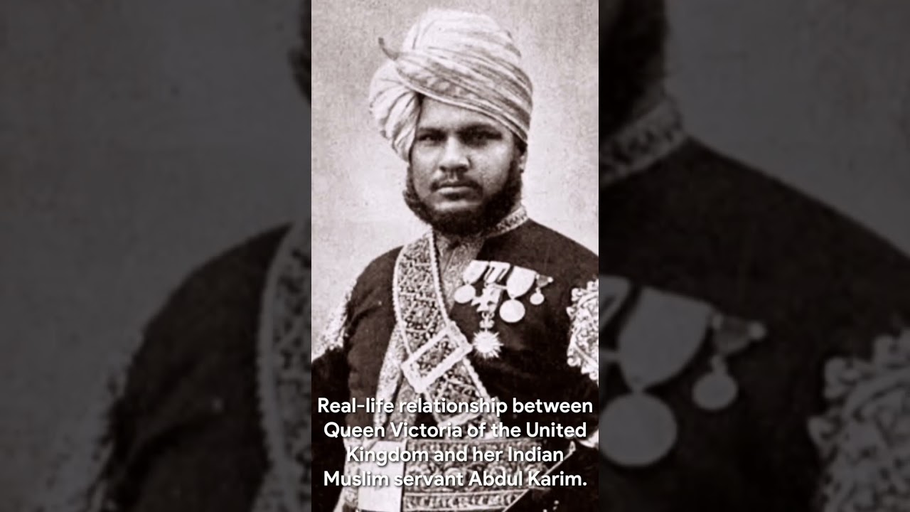 Queen Victoria and her young Indian attendant Abdul Karim 