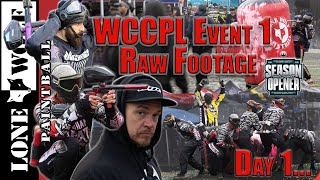 2023 WCPPL Season Opener Day 1 Raw Footage | Lone Wolf Paintball