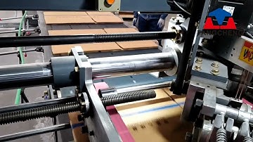 Folder Gluer Stitcher, Corrugated Carton Box Folding Gluing Stitching Inline Automatic Tying Machine