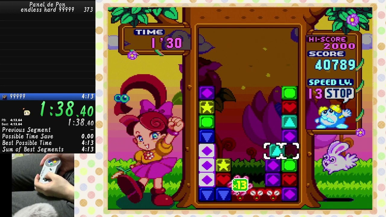 パネルでポン RTA Endless HARD 99999points 3:47 - YouTube