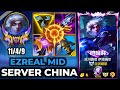 Ezreal Mid Wild Rift China - Build Runes Season 19 - Gameplay Frosted Ezreal