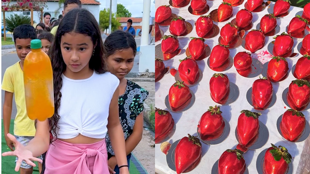 Desafio no Interior: Acerte a Garrafa e Ganhe Morango do Amor!