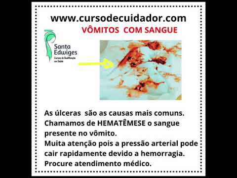 Aula: Emergências domiciliares. Vômitos com sangue. #shorts - YouTube