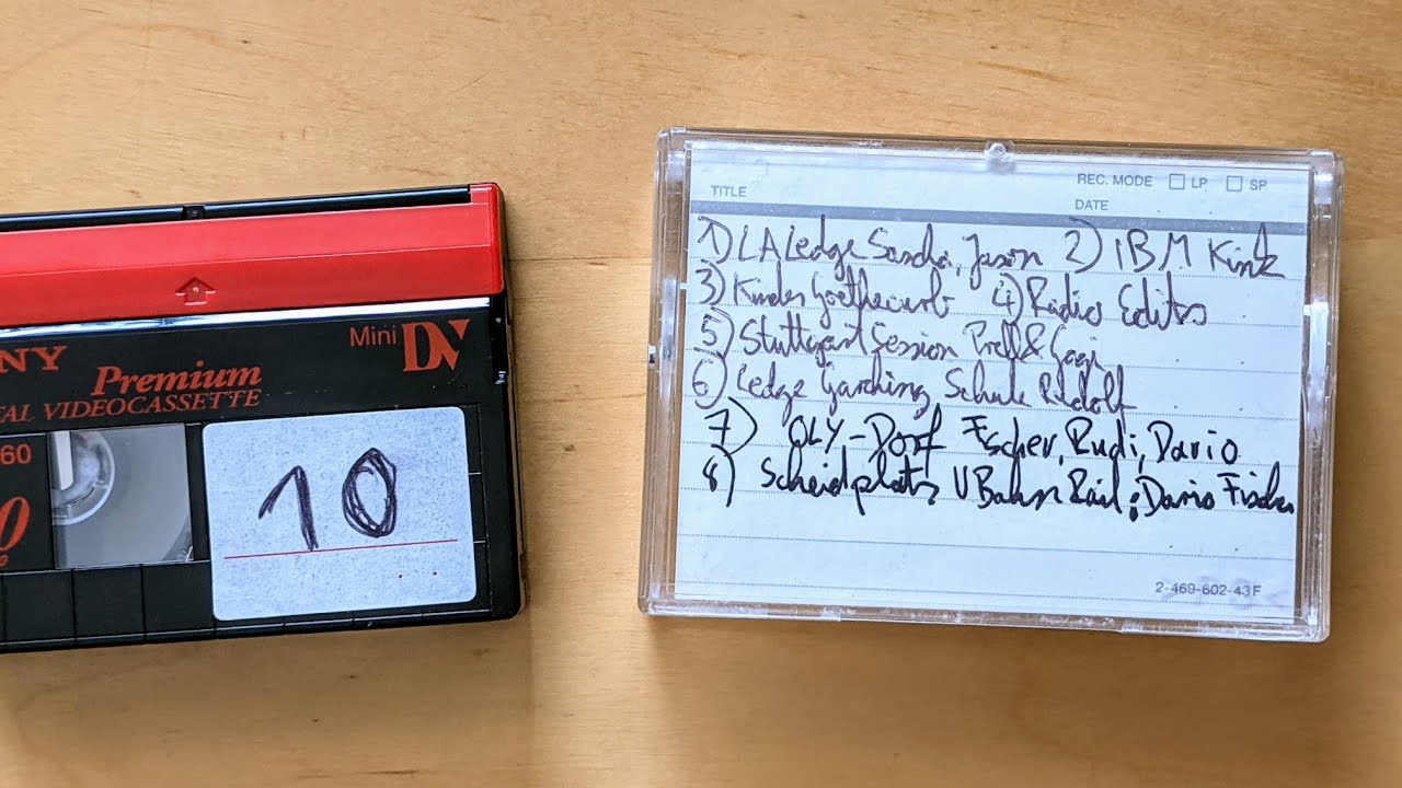 XM2 T010 - Mainz München Stuttgart 2004 - Blading MiniDV graveyard