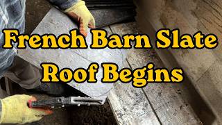 French Barn Slate Roof Begins #barnrenovation #slateroof #barnconversion #frenchbarns screenshot 2