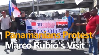 Panamanians take to the streets to protest US Secretary of State Rubio's visit