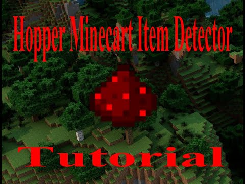 Hopper Minecart Item Detector Tutorial