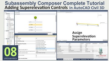 Subassembly Composer Pt.08 | Adding Superelevation Controls | Assign Superelevation Parameters
