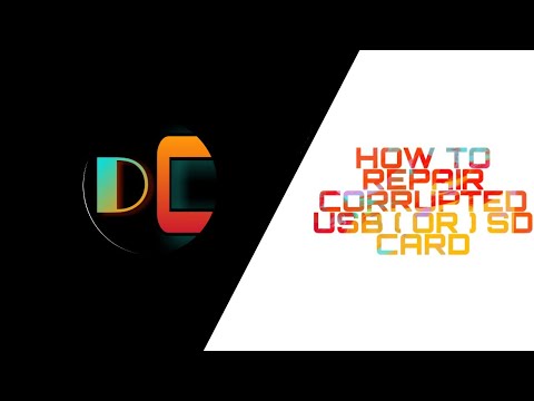 How to repair corrupted USB or SD card