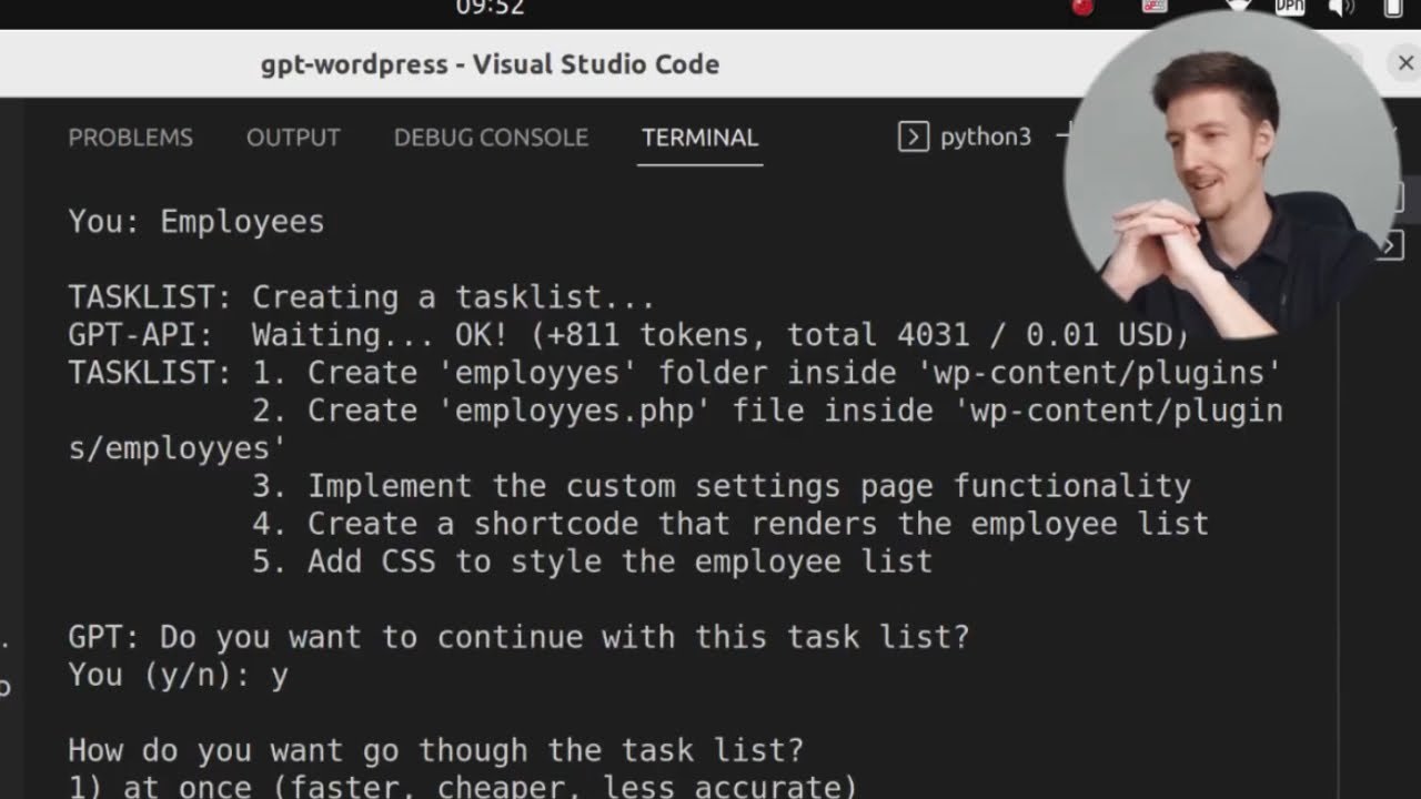 Creating a WordPress Plugin with GPT-AutoPilot (Live INSIDE WordPress)