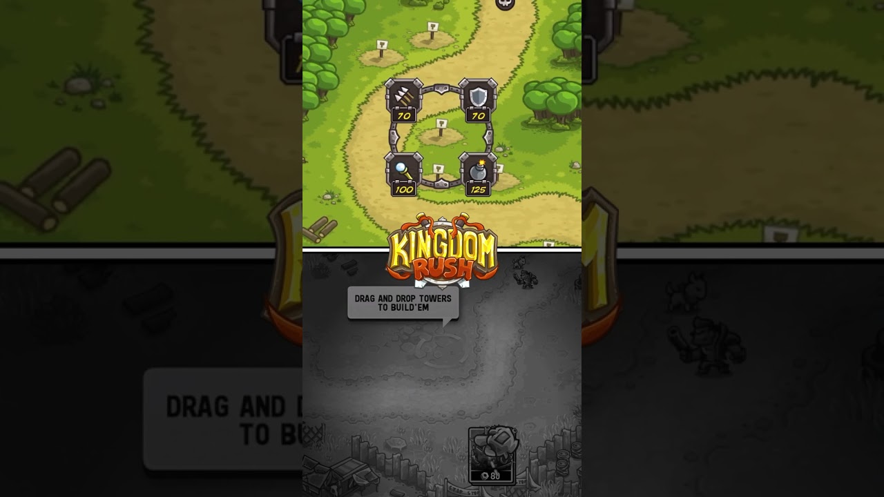 Constructing in Junkworld vs in Kingdom Rush