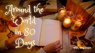 ASMR - Around The World in 80 Days - Unintelligible Whispered Reading (WITH ambient sounds)