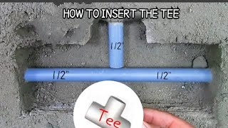How to insert the tee in concealled fitting @plumbing skills