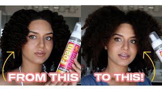 Using Only a Foam Wrap Lotion for Definition &amp; Hold?? | 1 Week Old Braid Out on Natural Type 4 Hair