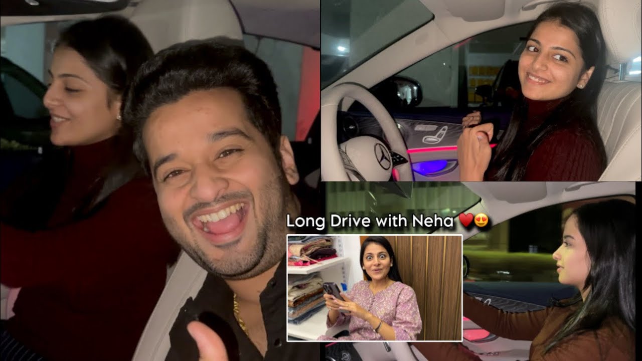 Long Drive with Neha ♥️😍 Expression bagha tiche 😂 Dr. Ankita full speed driving 😬| aditya satpute