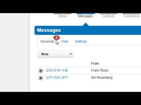 3 Messages voicemail tab