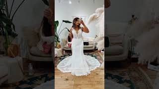 BEAUTIFUL WEDDING DRESS TRY ON #shorts #weddingdress #bride #weddinginspiration