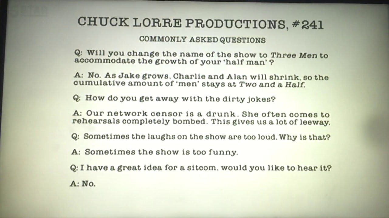 Chuck Lorre Productions 241the Tamnenbaum Companywarner Bros