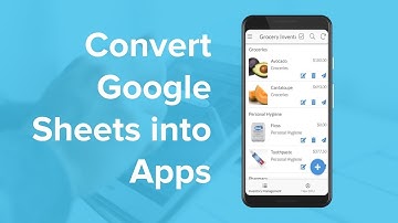 Convert Your Google Sheets into Apps