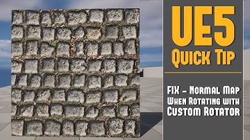 UE5 Quick Tip 30: FIX - Normal Map Looks Odd (Inverted) When Rotating with Custom Rotator