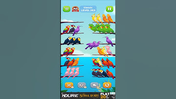 Bird Sort Puzzle l Classic Level 263 l Bird Sort Color Puzzle l Bird Sort Puzzle Challenge #gameplay