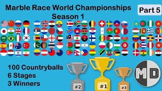 Marble Race Of 100 Countryballs Marble Race World Championship Season 1 Stage 5