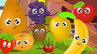 Ten Little Fruits, Fruits Song And Learning Video For Kids