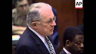 USA: OJ SIMPSON TRIAL: COURTROOM CLASH