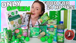 I Only Ate Green Food For 24 Hours!