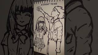 A silent voice //-  bold art ..#nishimiyashouko #art #boldart #asilentvoice ✨🎨🖌️