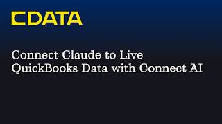 Connect Claude to Live QuickBooks Online Data (CData Connect AI | MCP)