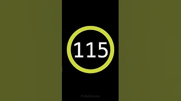 115 seconds Countdown Timer with Alarm #hd #new