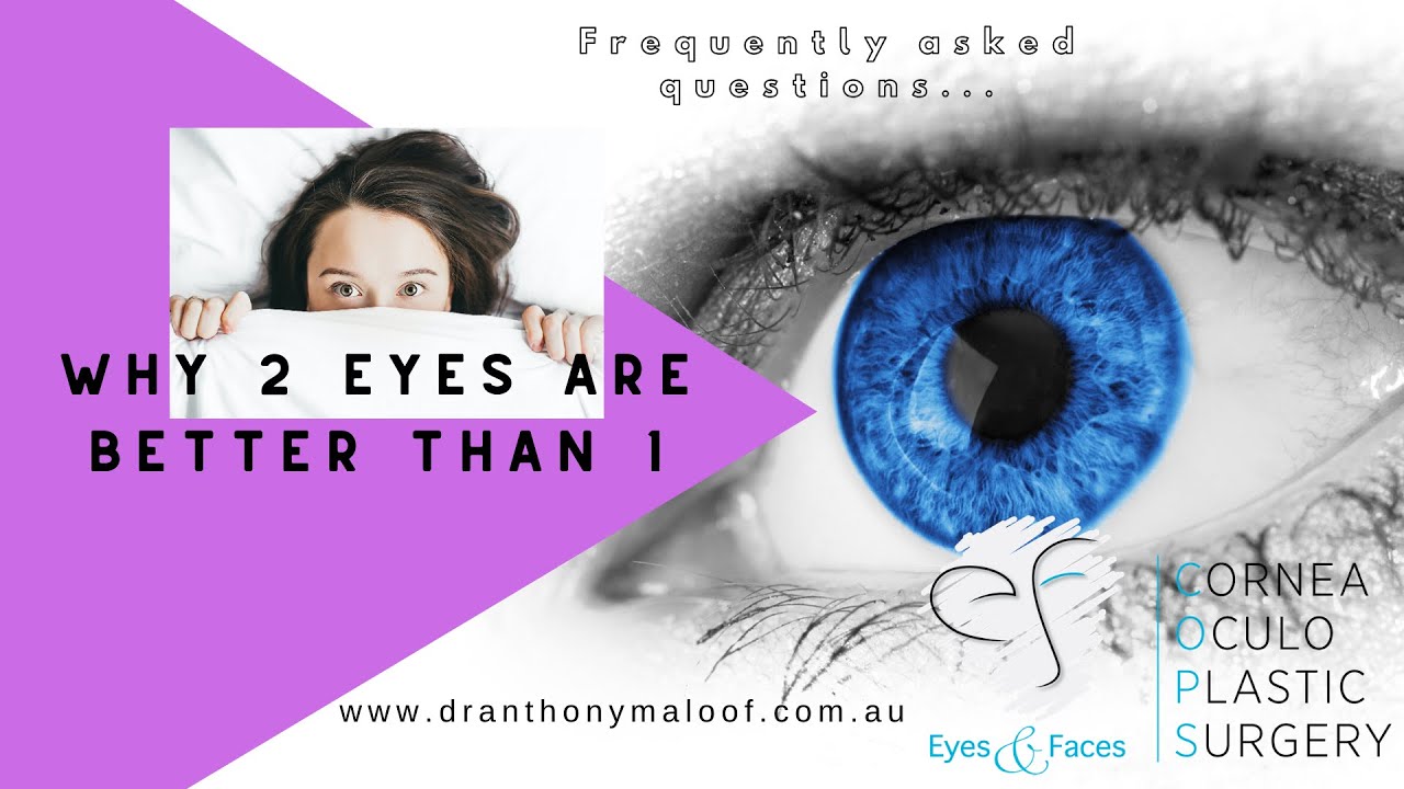 Why 2 eyes see better than one - Dr Anthony Maloof - Sydney Australia