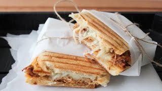 How To Make Pulled Pork And Cheese Panini/Panino - By One Kitchen Episode 269