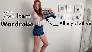 10 ITEM 😲 Spring and Summer Capsule Wardrobe (from shopaholic to minimalist) 90% of wardrobe gone