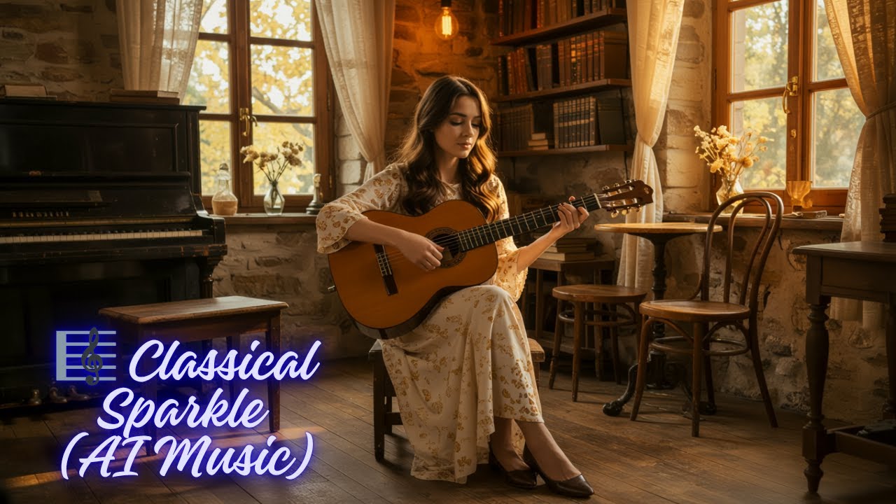 Classical Chill: AI-Composed Guitar Fusion for the Future - The Joyful Etude