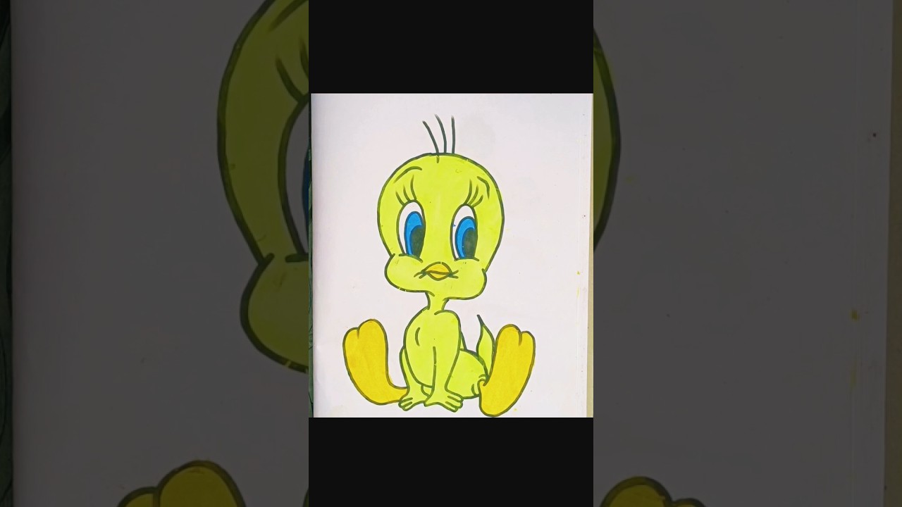#tweety #shorts #tutorial #drawing #explore #viral #cute #little #kids #shortvideo #motivation