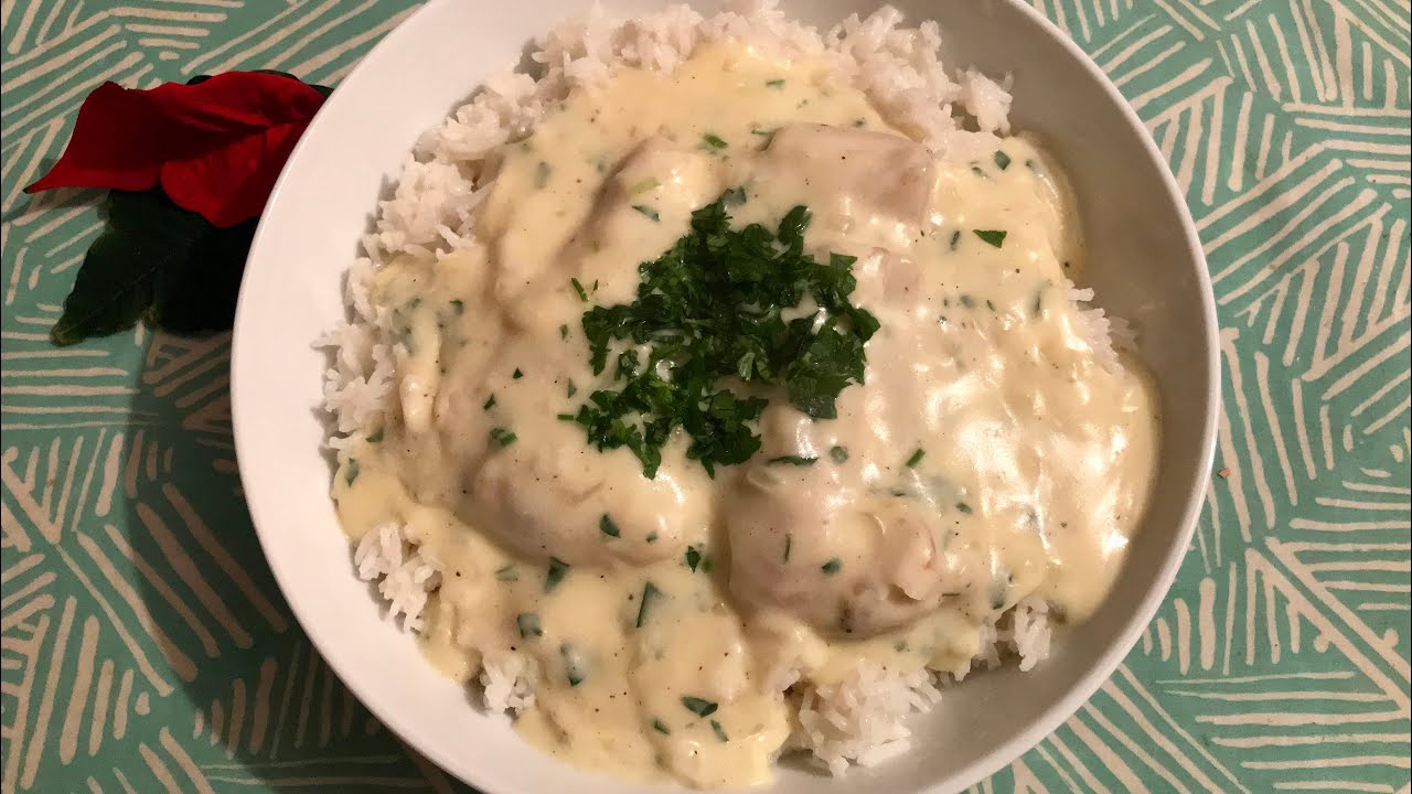 White fish in Creamy Shallot Sauce - Easy Meals with Video Recipes