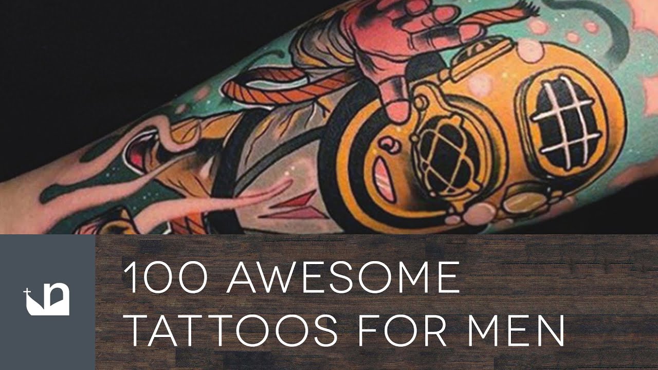 100 Awesome Tattoos For Men - YouTube