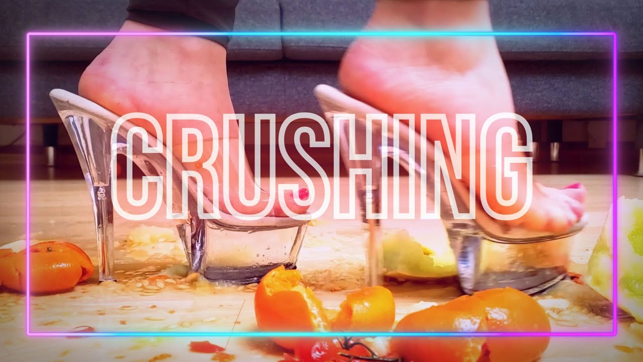 ASMR - Experiment: Melon and other fruits under High Heels -  #crush #heels Bonus: #sneaker Part