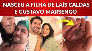 Nasceu a filha dos ex-BBBs Gustavo Marsengo e Laís Caldas - Primeiras fotos 