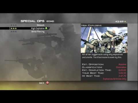 Call Of Duty Modern Warfare 2 Spec Ops Echo High Explosive Veteran Solo