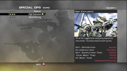 Call of Duty: Modern Warfare 2 - Spec Ops: Echo - High Explosive (Veteran) - Solo