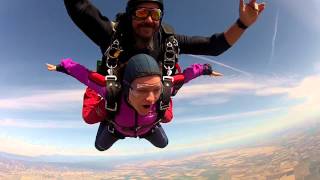 Delia's & Andrei's first skydive from 13500 ft at SkyDance SkyDiving California