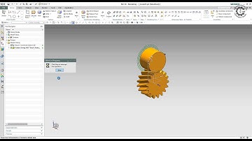 Siemens PLM NX GC Toolkit - Profile Shifted Helical Gear Modeling