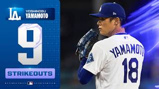 Another MASTERFUL outing for Yoshinobu Yamamoto 9 strikeouts for the Dodgers MLB Highlights