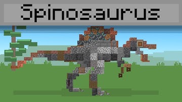 Minecraft | How To Build: Spinosaurus (Jurassic Park 3)