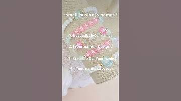 four small business names 4 u ! 🎀 #smallbusiness #smallbiz #preppy #claybeads #bracelet #tips