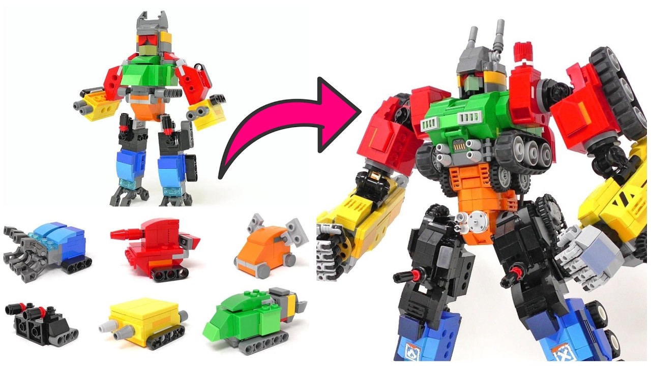I Upgraded My Son's LEGO 6-Tank Combiner Robot!