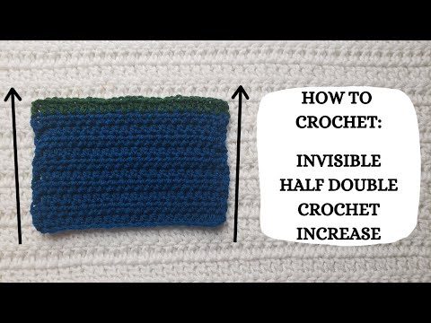 How To Crochet: Invisible Half Double Crochet Increase | Tutorial, DIY, Beginner Crochet, Easy 👏